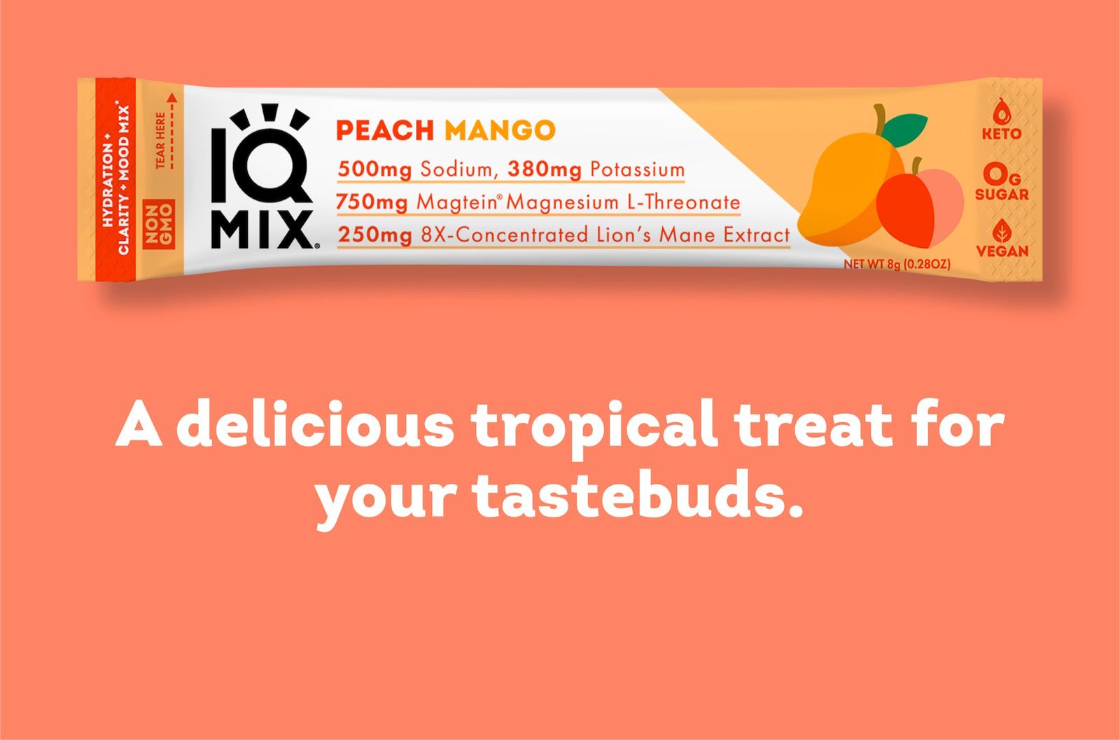 Electrolytes  brain nutrients -peach mango