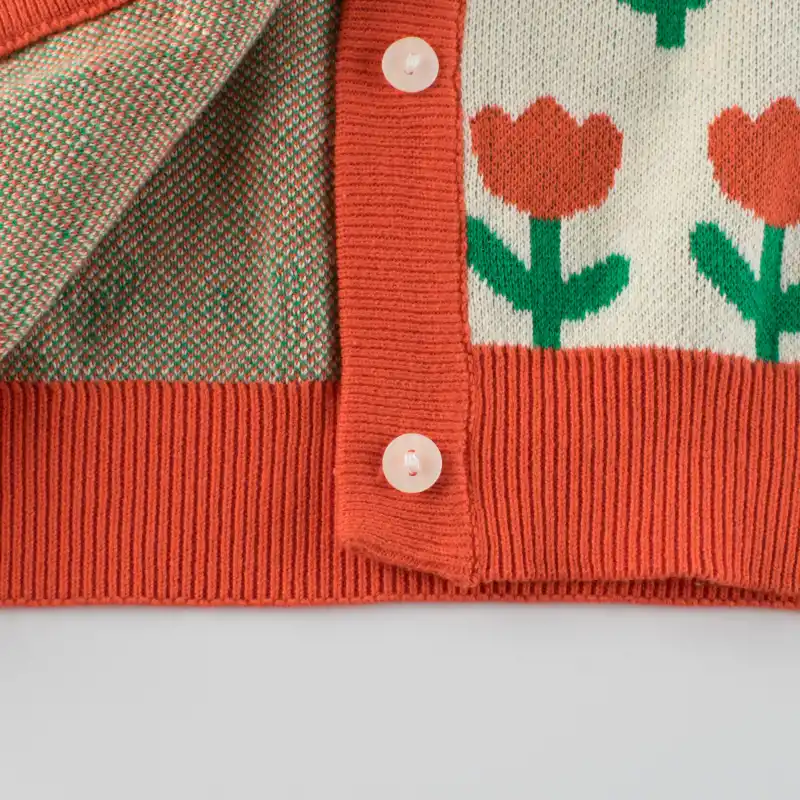 Girls Colourful Knitted Cardigan