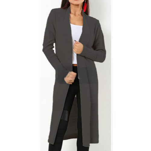 Women Long Cardigan Open Front Sweater