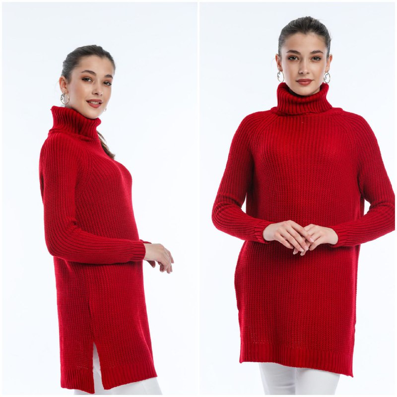 Women's Oversized Turtleneck Sweater