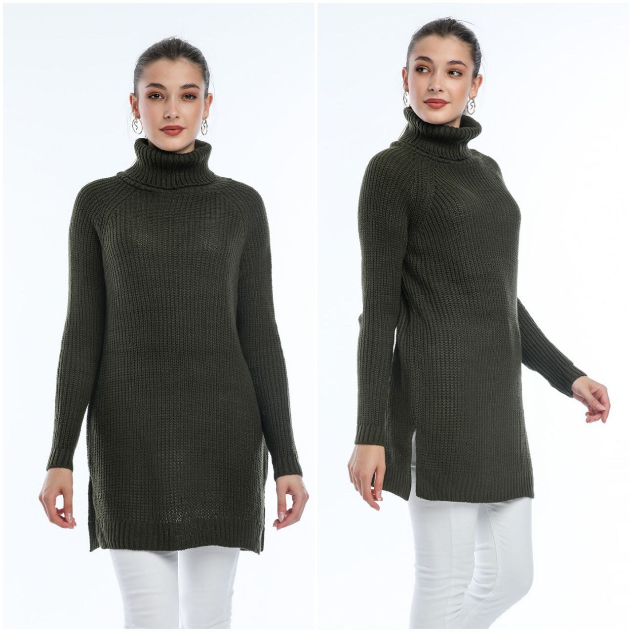 Women's Oversized Turtleneck Sweater