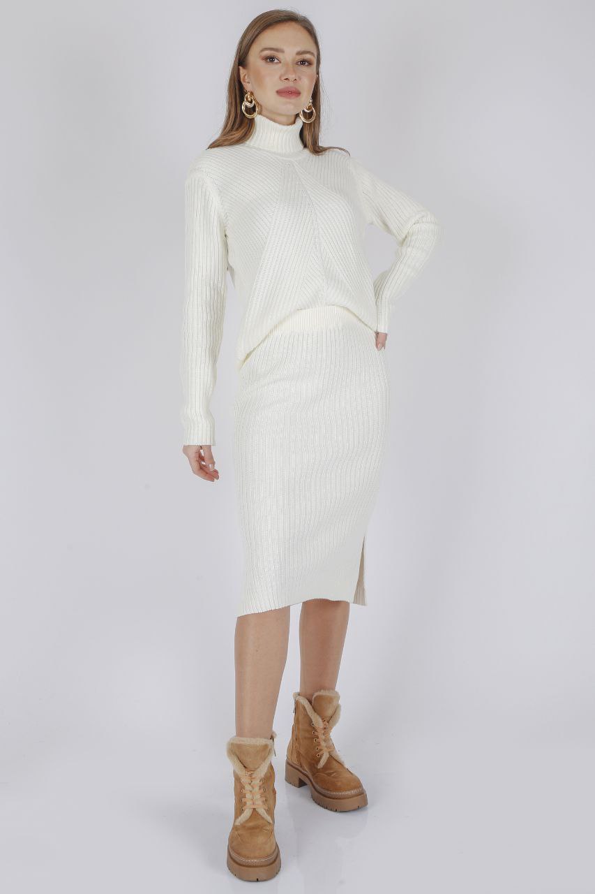 Women's Knit Skirt Sets 2 Piece