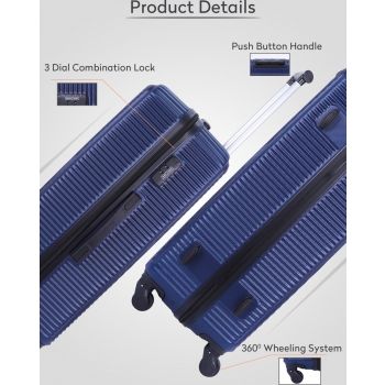 Para john 2-Pieces Hardside Travel Trolley Luggage Set image 1