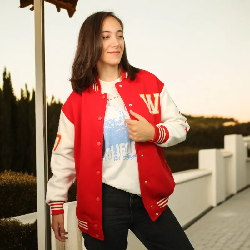 Women's Oversize Printed Embossed Jacket