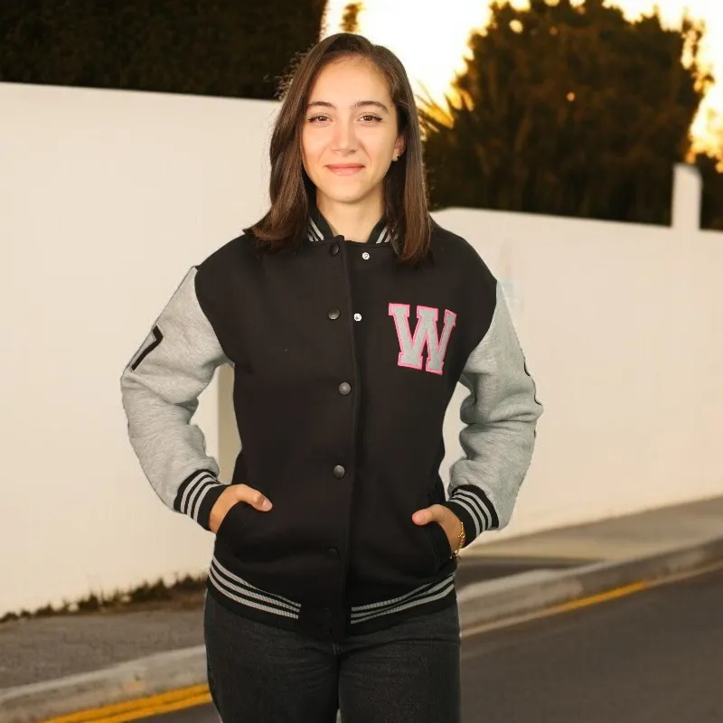 Women's Oversize Printed Embossed Jacket