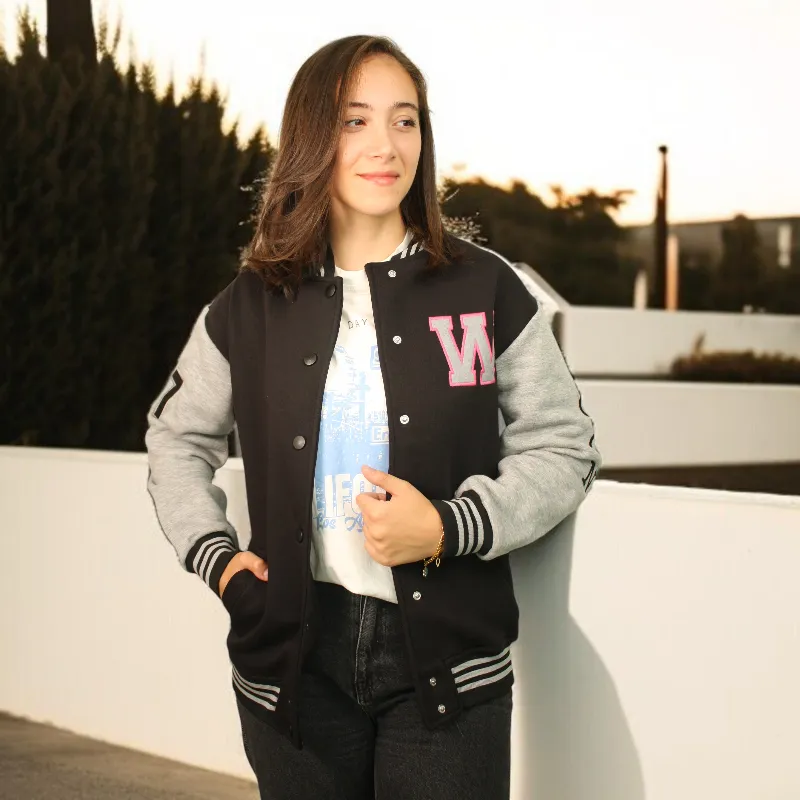 Women's Oversize Printed Embossed Jacket