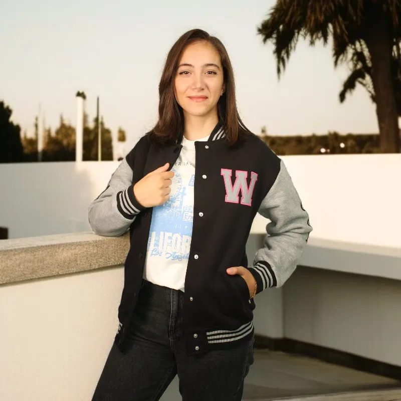 Women's Oversize Printed Embossed Jacket