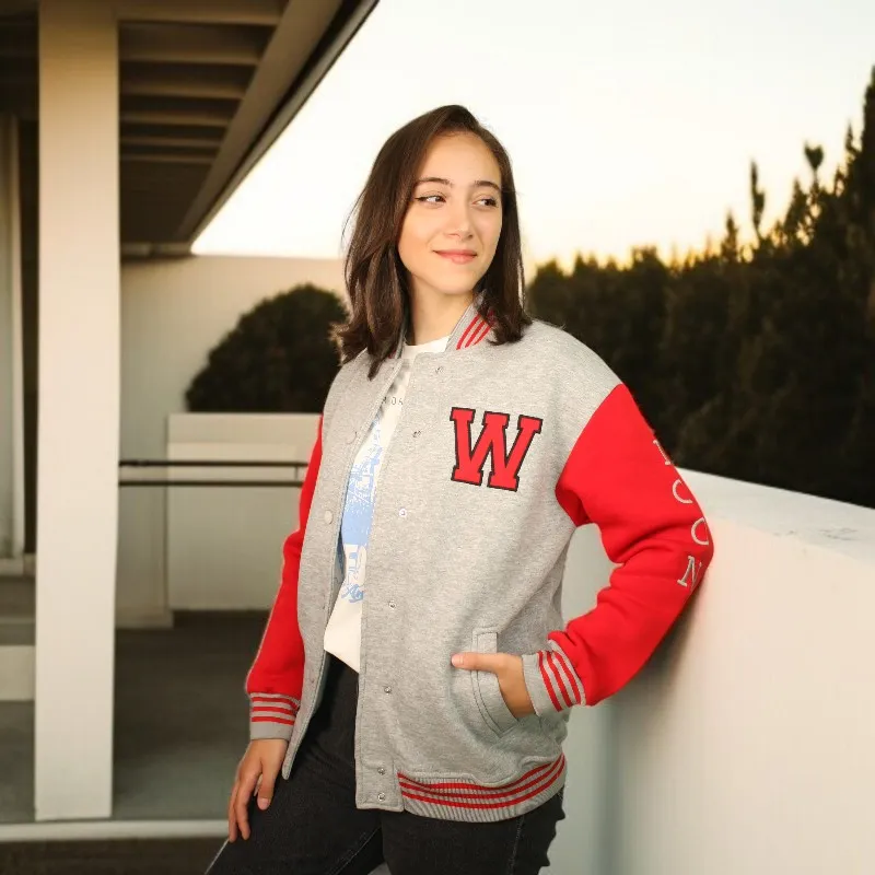 Women's Oversize Printed Embossed Jacket