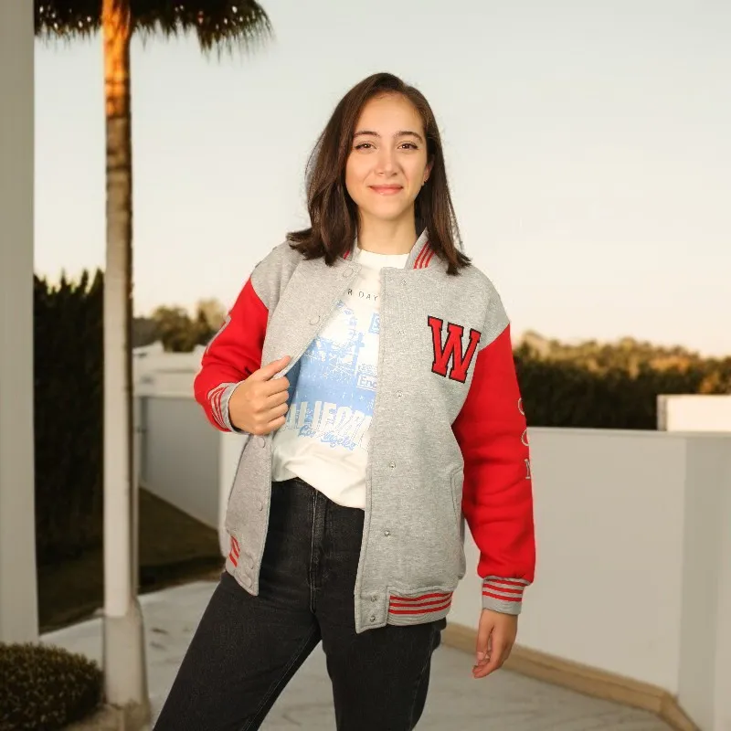 Women's Oversize Printed Embossed Jacket