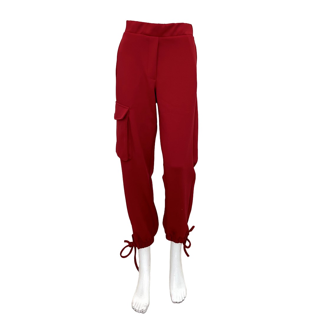 Women's High Waist Elastic Drawstring Pants