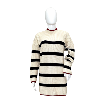 Striped knitted sweater
