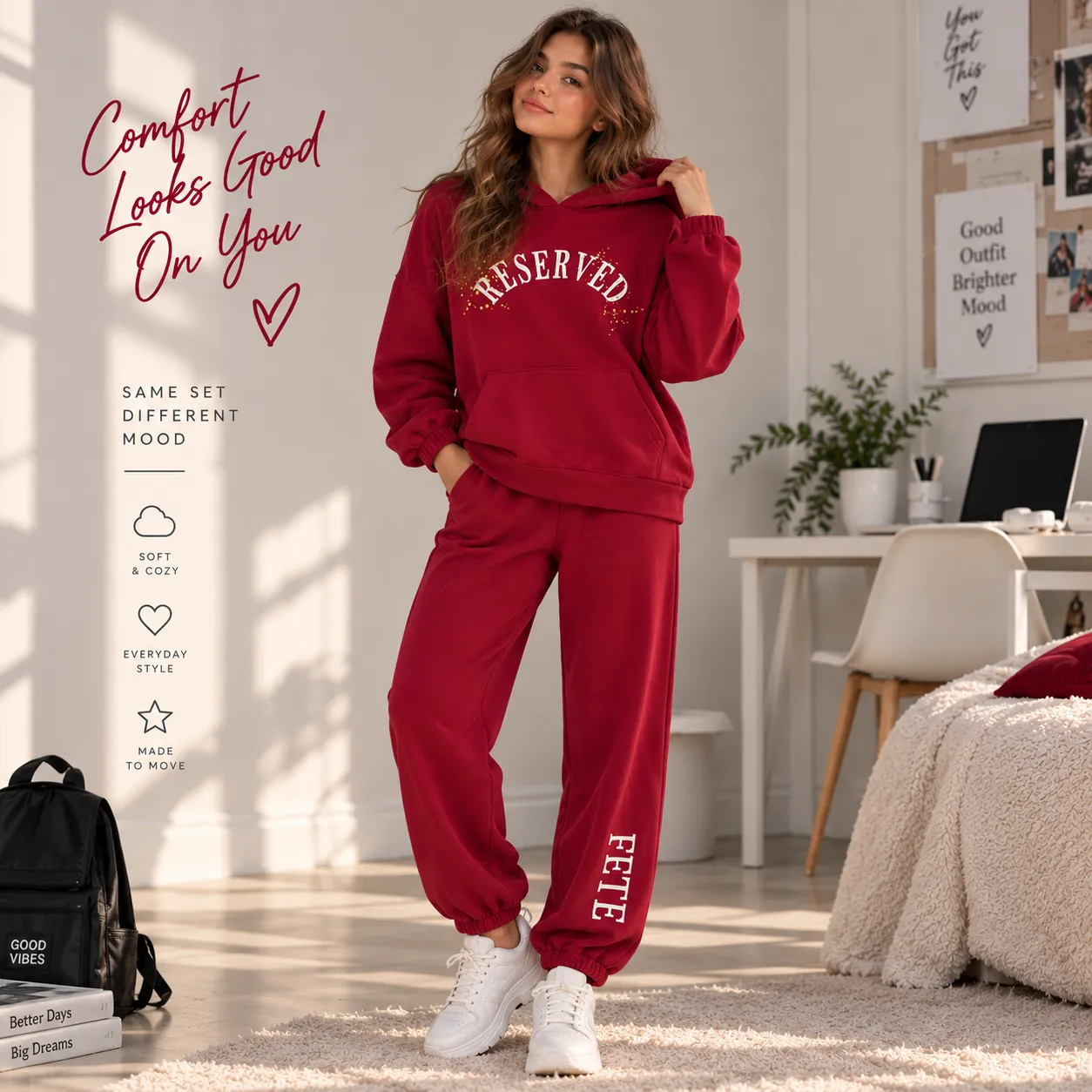 Women's Clothing Set color option