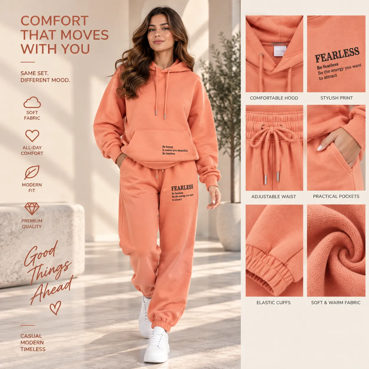 Women's Clothing Set color option
