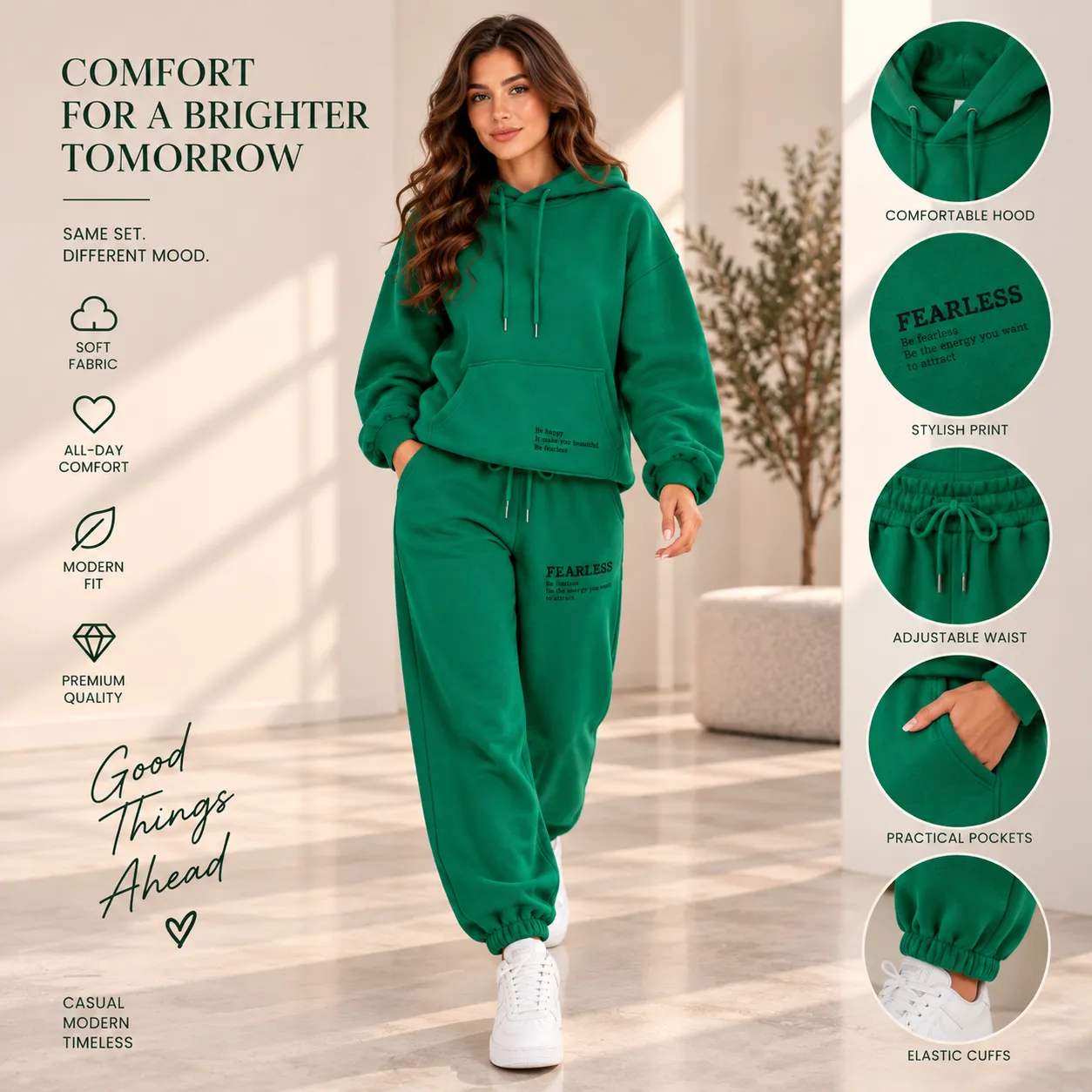 Women's Clothing Set color option