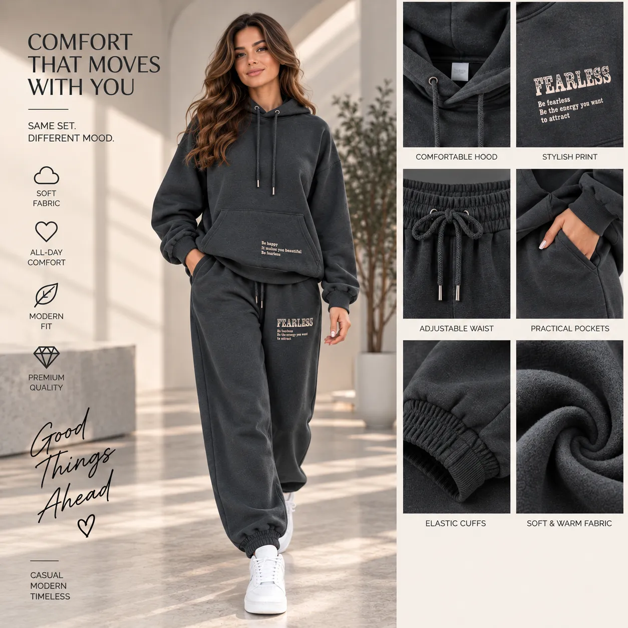 Women's Clothing Set color option