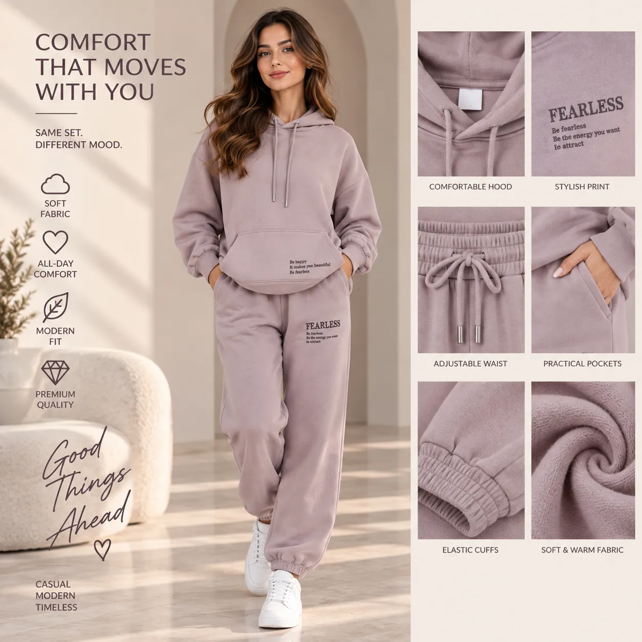 Women's Clothing Set color option