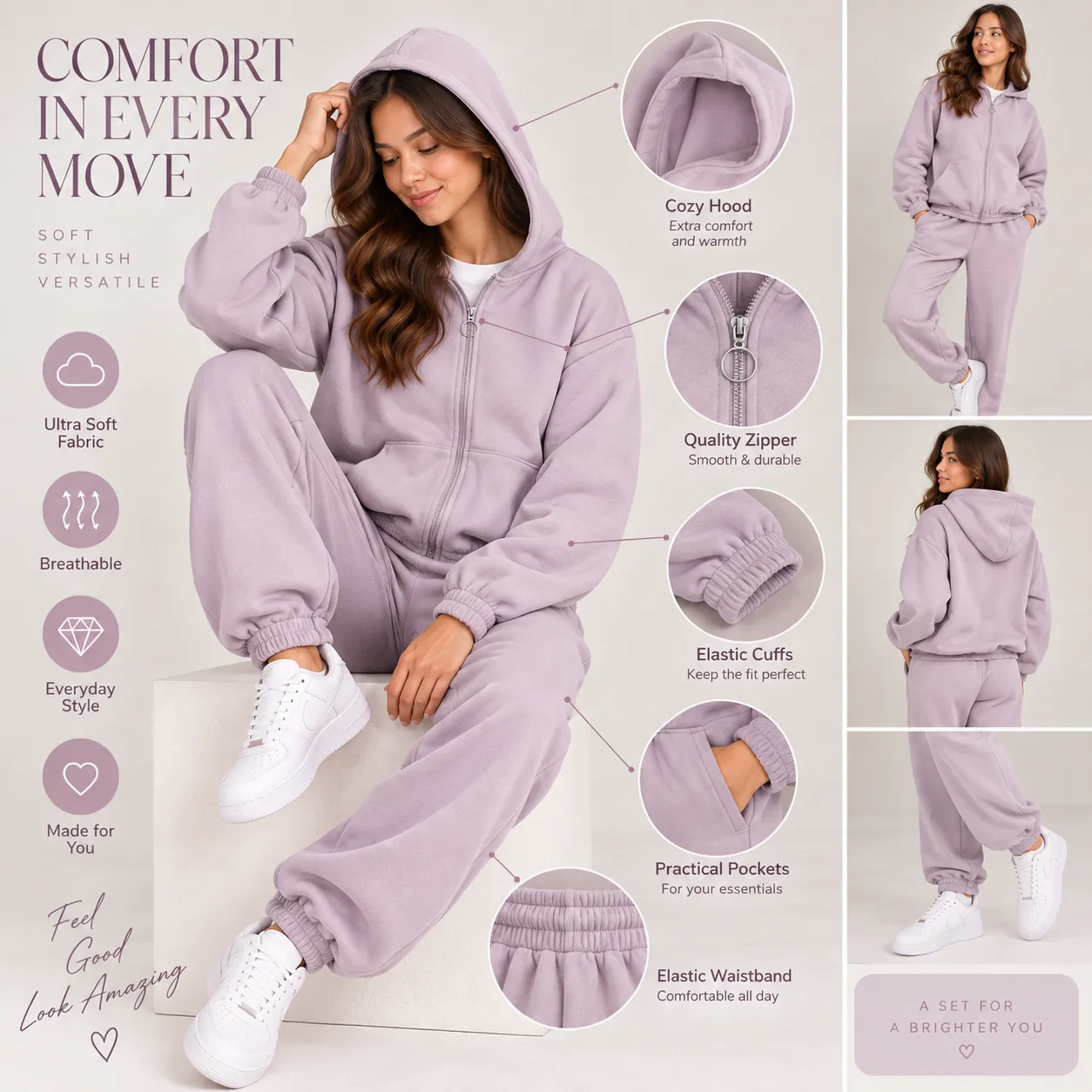 Women's Hoodie Sets 2 Piece