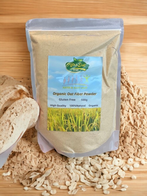Organic oat fibre powder