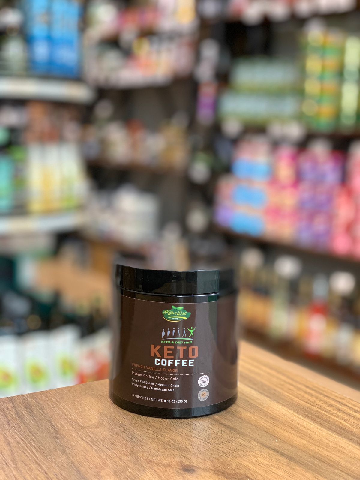 Keto coffee french vanilla flavor