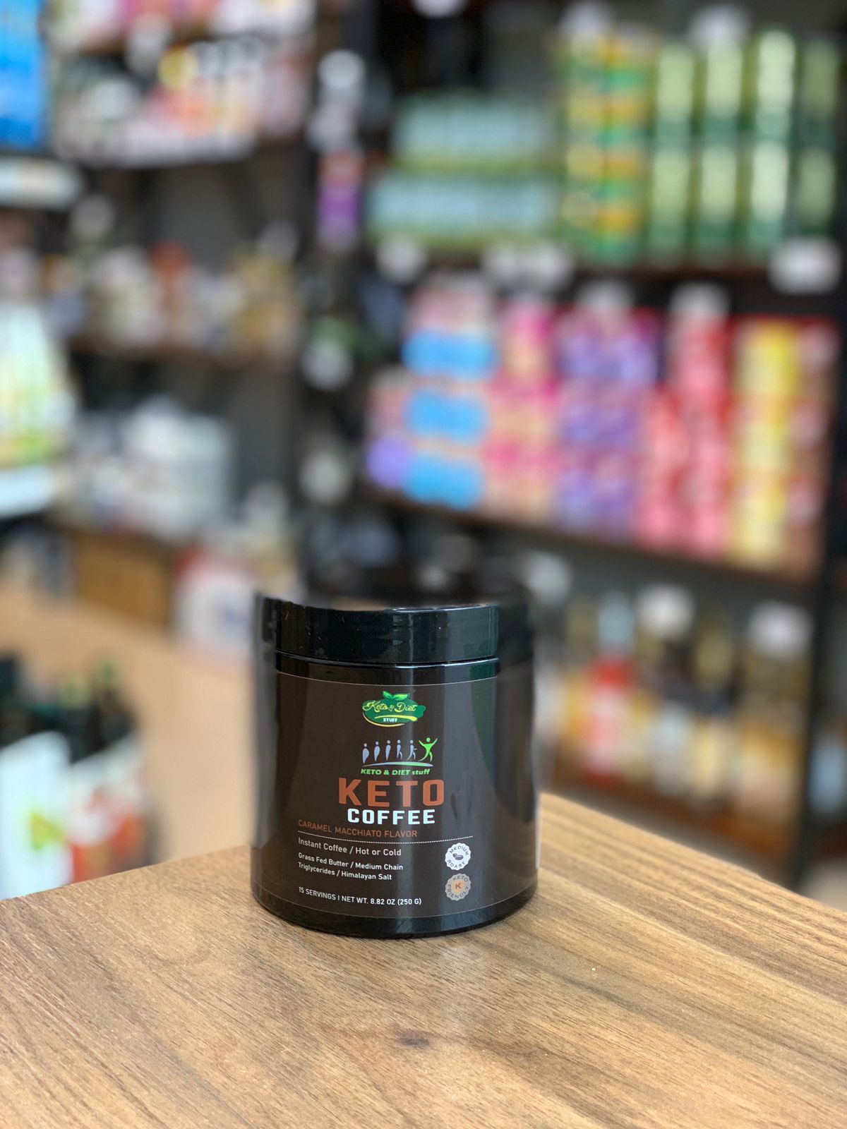 Keto coffee caramel macchiato flavor