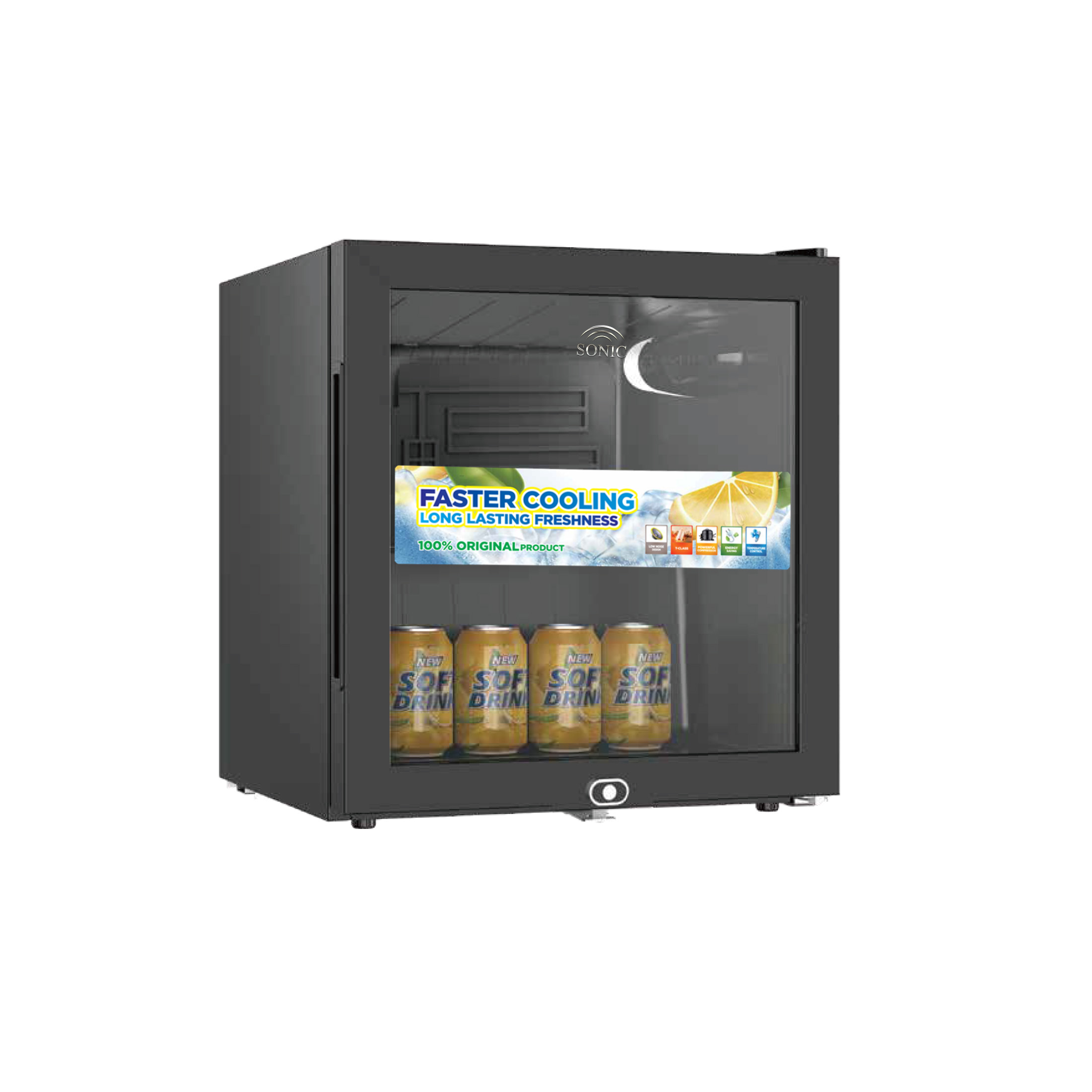 Mini Fridge with Glass Door -4 ft