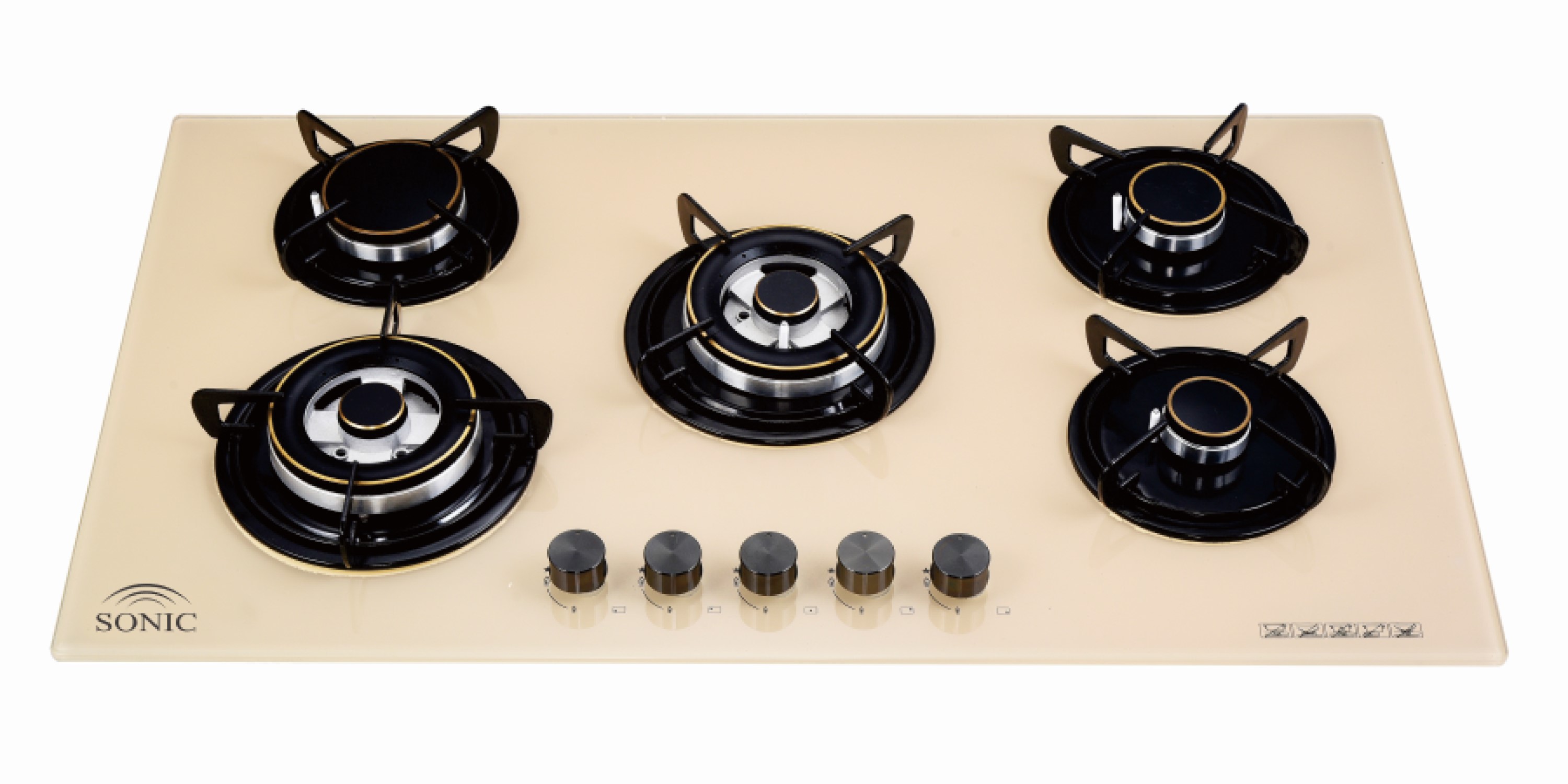 Glass cooker, 90 cm, copper burner