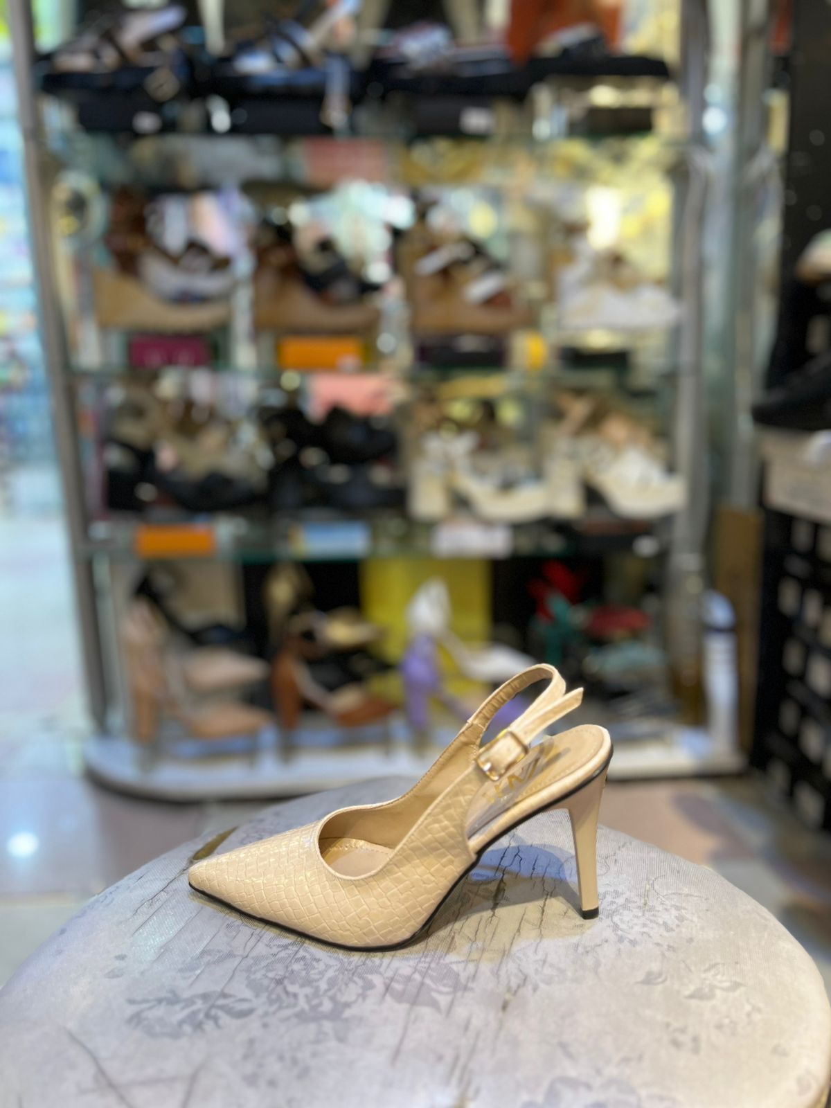 Zara Women's Leather Sling Back Pump