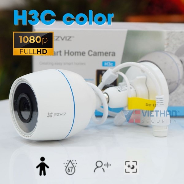 EZVIZ H3C color 2MP 1080P 30m infrared outdoor wifi camera, motion detection