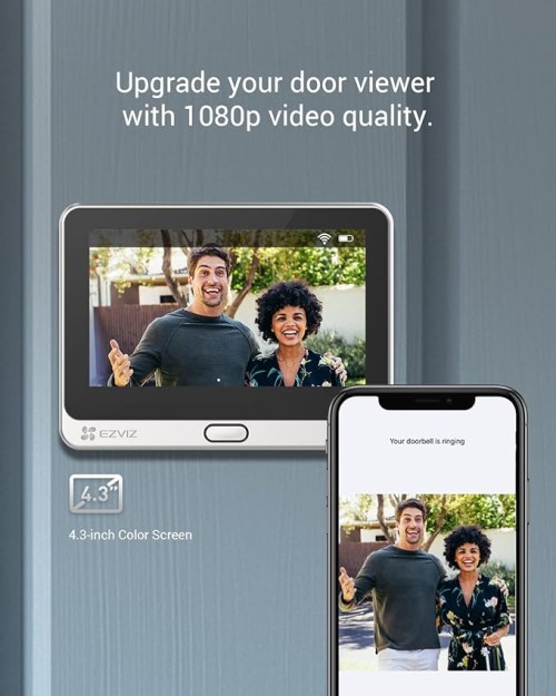 EZVIZ DP2C 1080p Video Door Viewer Peephole Camera