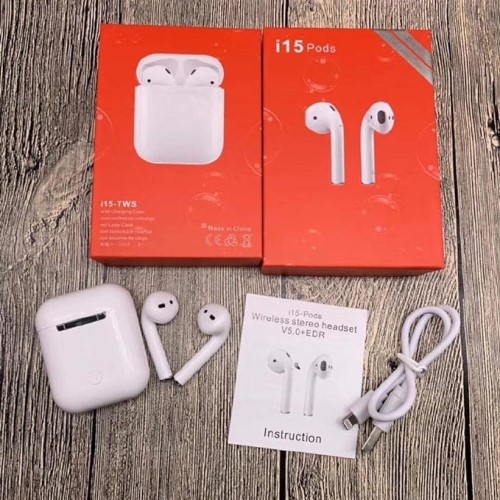 i15 Pods Dual Wireless Bluetooth Headphone