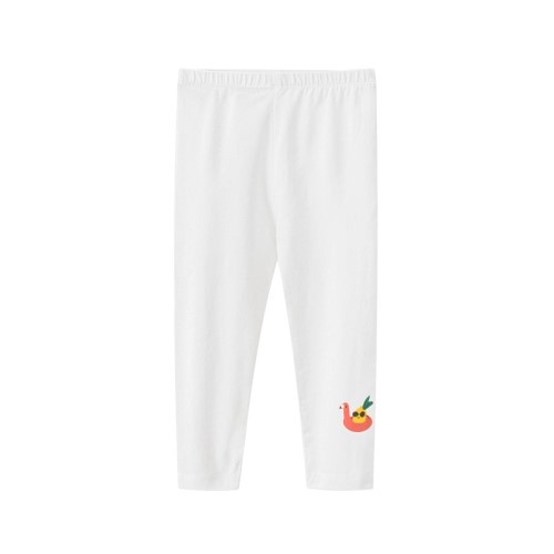Elastic Waist Basic Cotton Girl Long Leggings