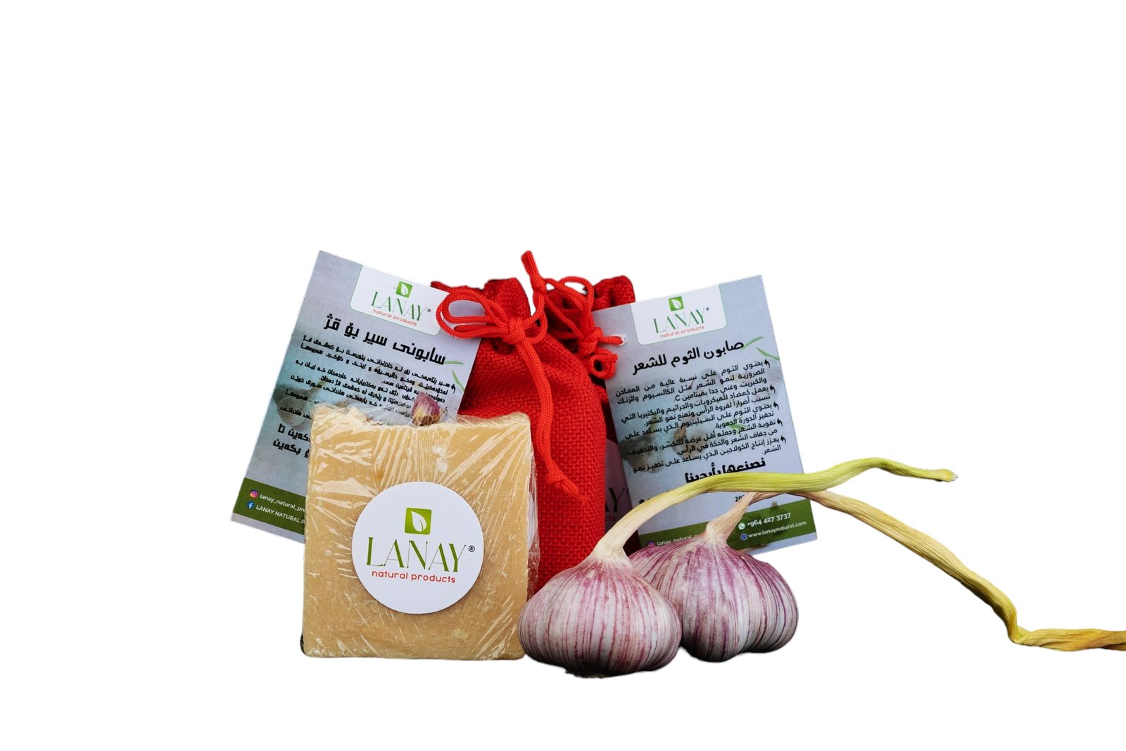 Garlic soap for hair