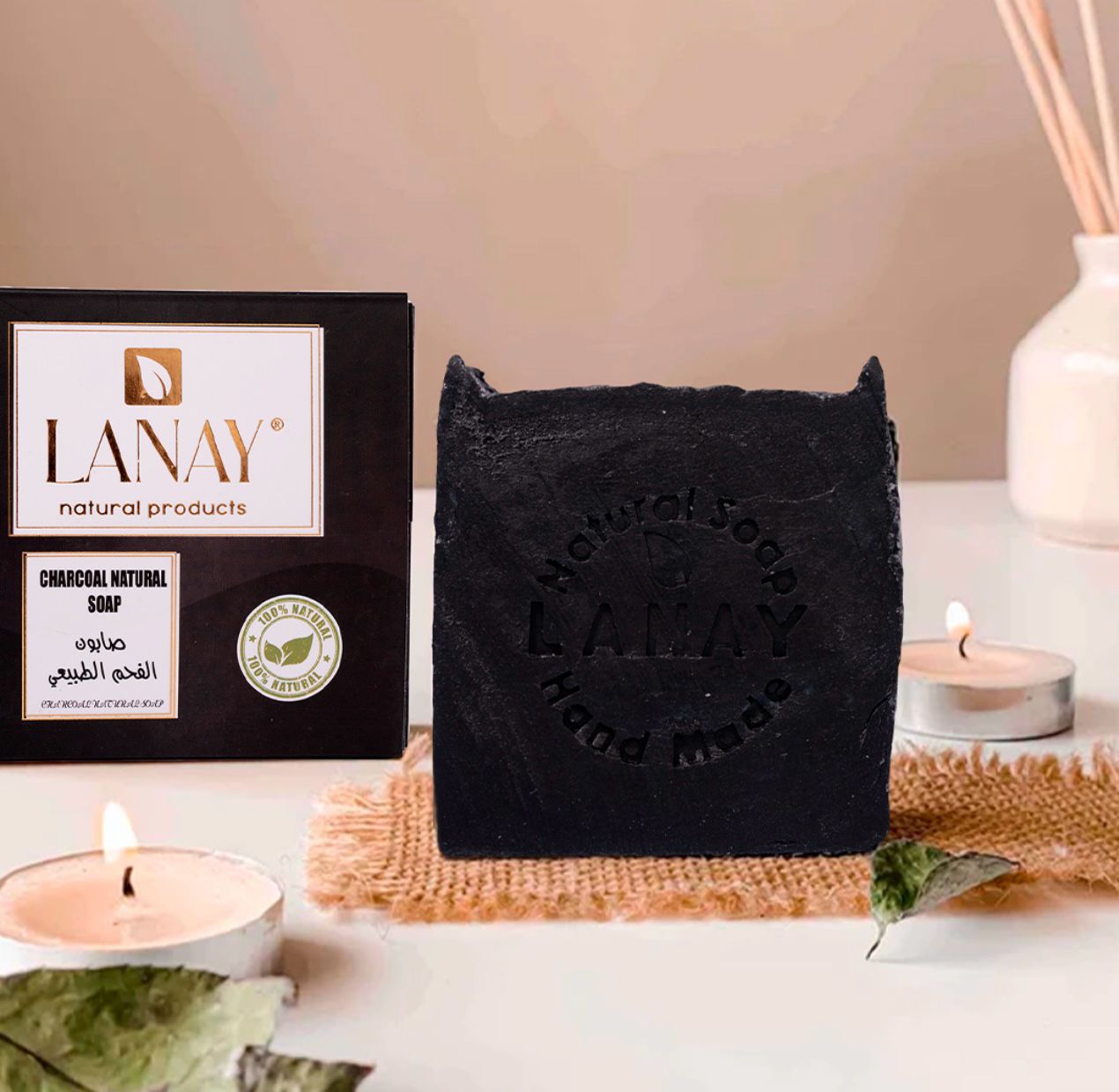 Charcoal soap