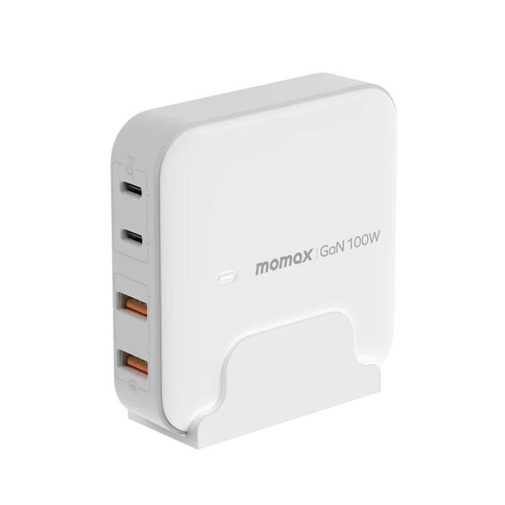 Momax Desktop Charger Single Plug 100W 4 Ports White