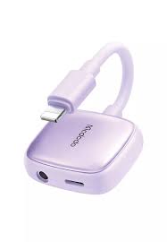 Mcdodo 2 in 1 Lightning to Lightning and DC3.5 Audio Adapter