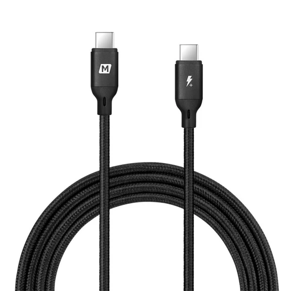 Momax USB-C to USB-C cable, 2 meters long, black, 100 Watts