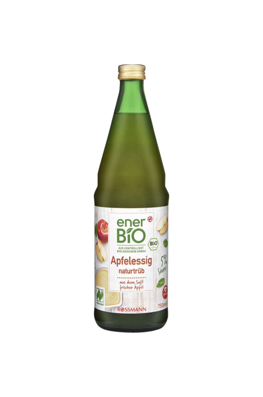 Apple cider vinegar naturally cloudy - organic - 750ml