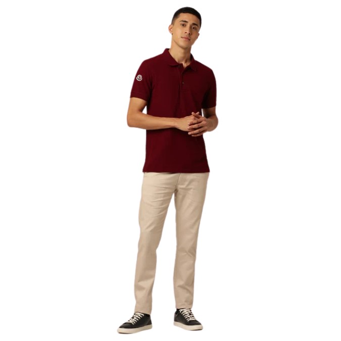 Moncler Polo T-Shirt - classic (maroon)
