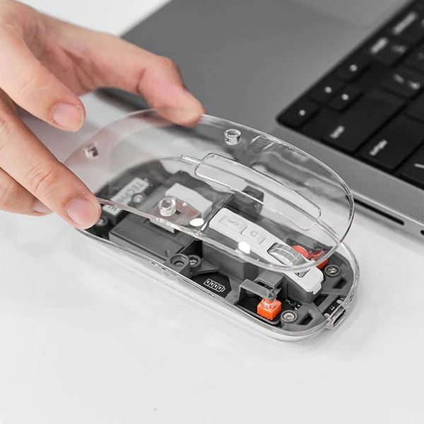 Uiosmuph M133 Wireless Bluetooth Transparent Mouse