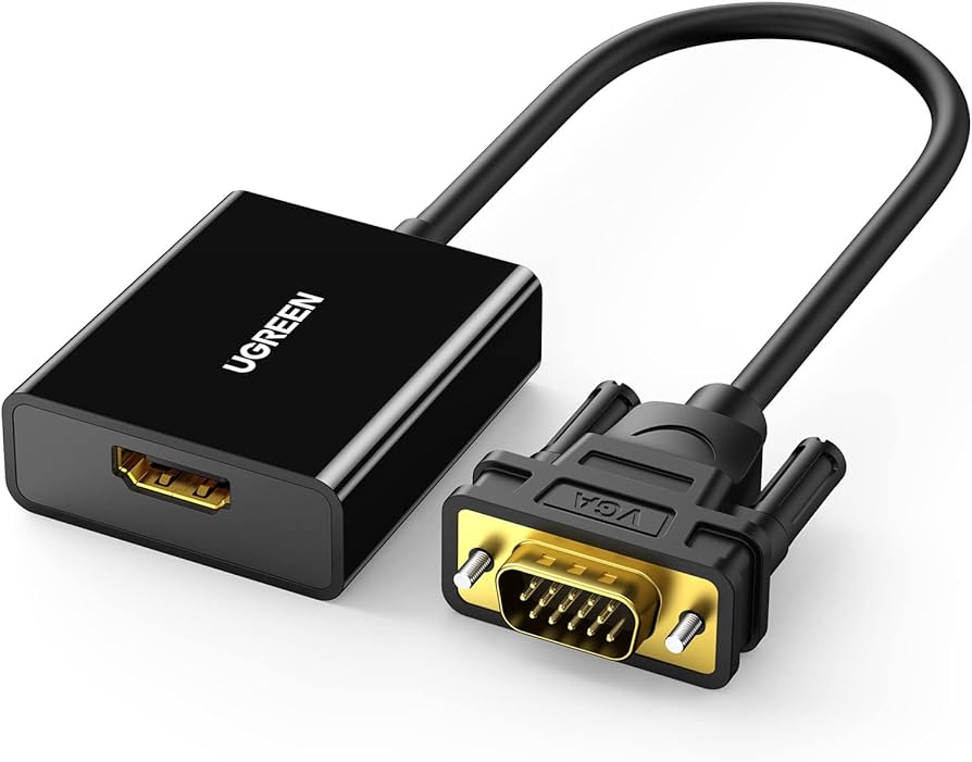 Ugreen 20694 HDMI to VGA Adapter with Audio Jack