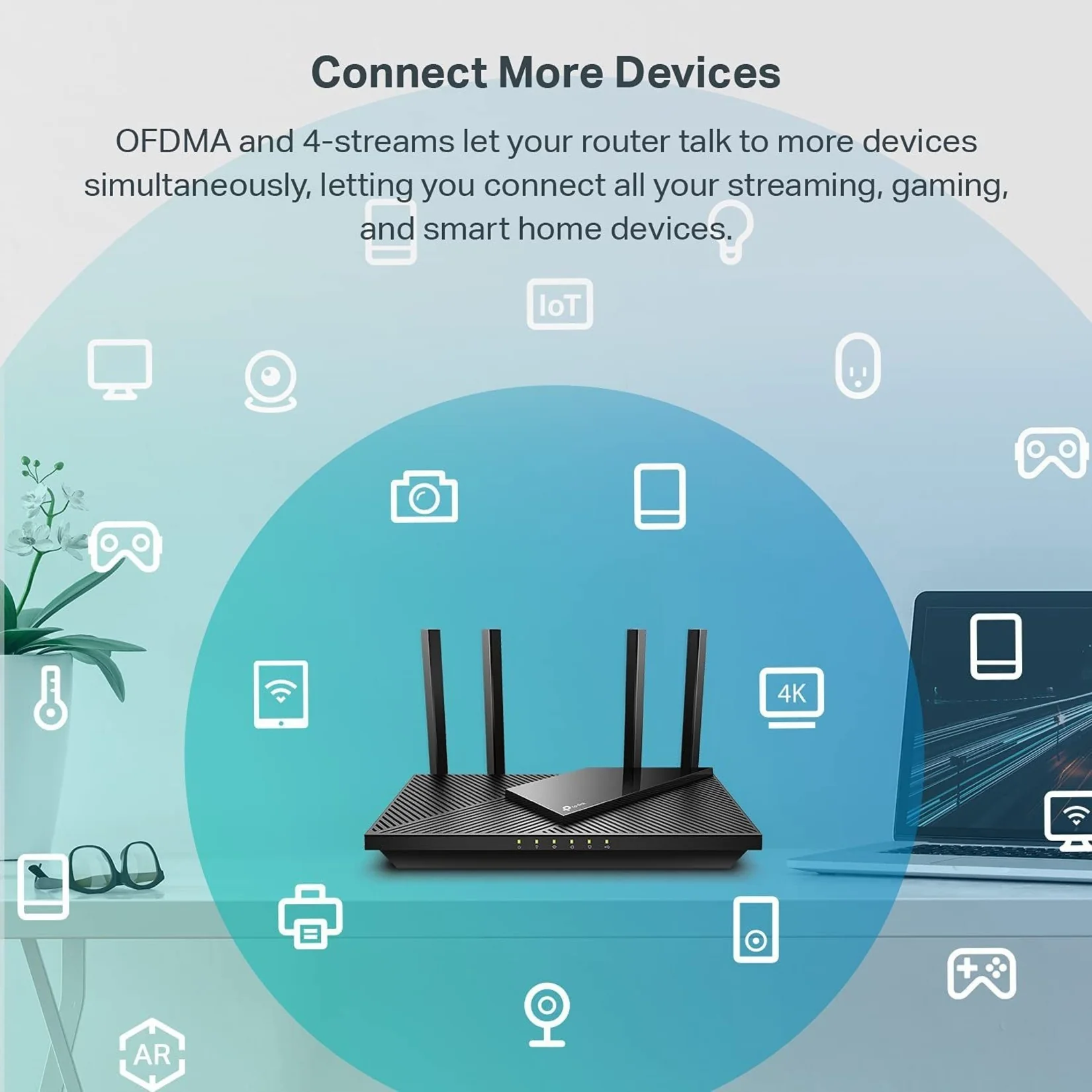 TP-Link Archer AX55 AX3000 Wi-Fi 6 Router Gaming OneMesh
