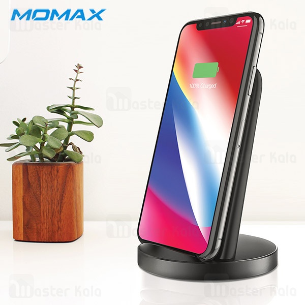 Momax stand charger, wireless, 10W, black color - UD5D