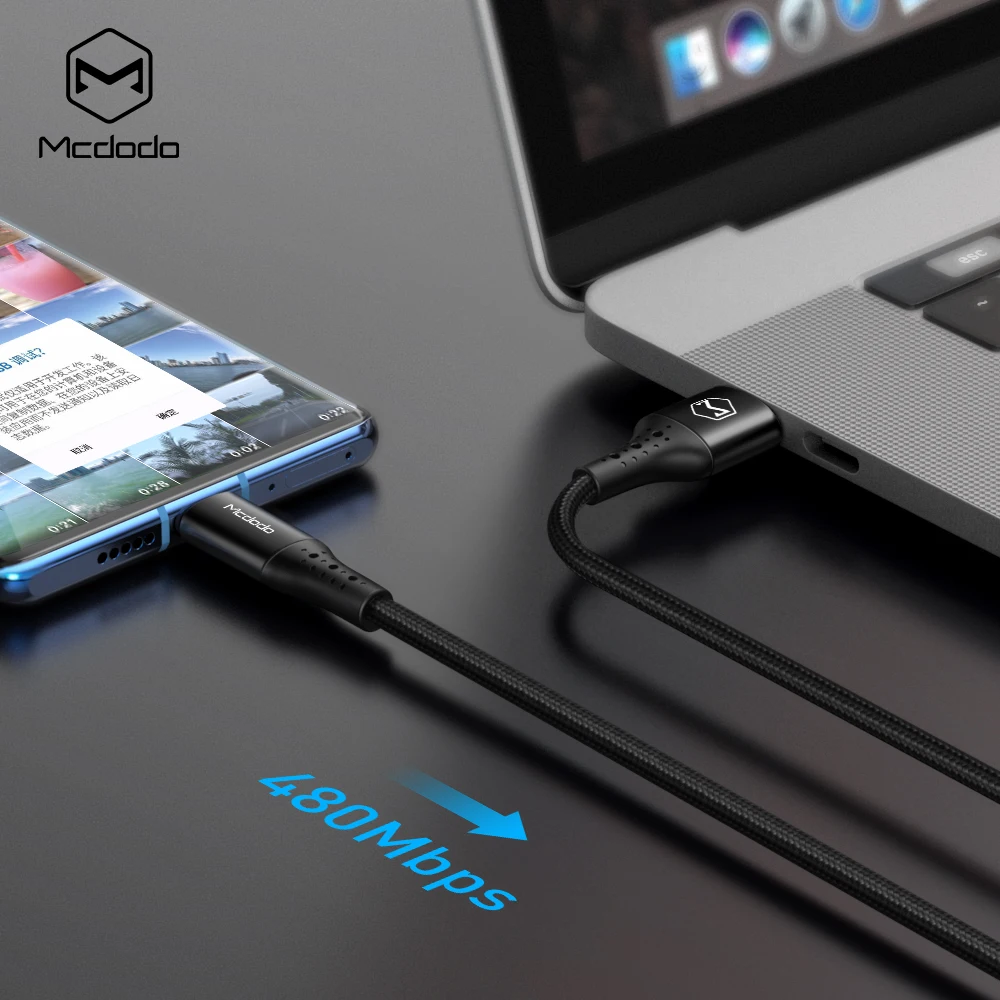 Mcdodo CA-5641 USB-C to USB-C cable, 60W, 1m (black)