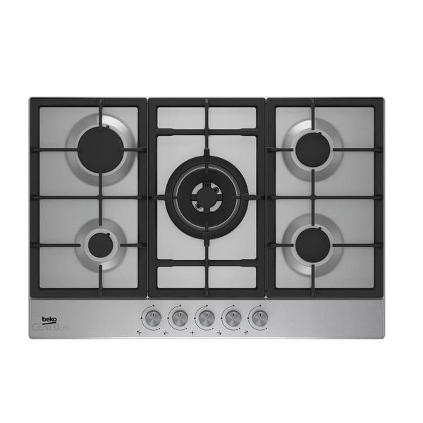 Beko gas stove - 5 burners - HIAW75225SL - silver
