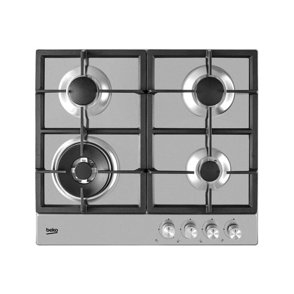 Beko HIAW64225SX- 4 Burners - Built-In Gas Cooker - Silver