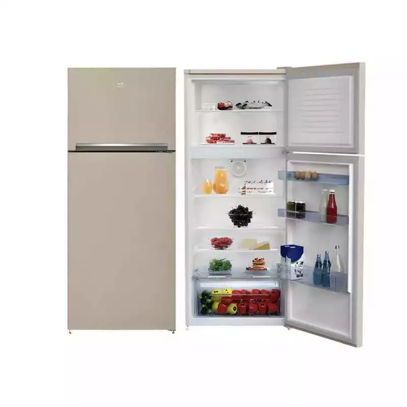 Beko RDSE450K20B - Refrigerator with freezer (top freezer, 70 cm) - Beige