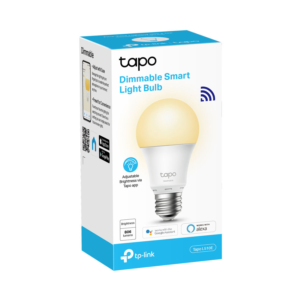 Smart Wi-Fi Light Bulb, Dimmable Tapo L510E