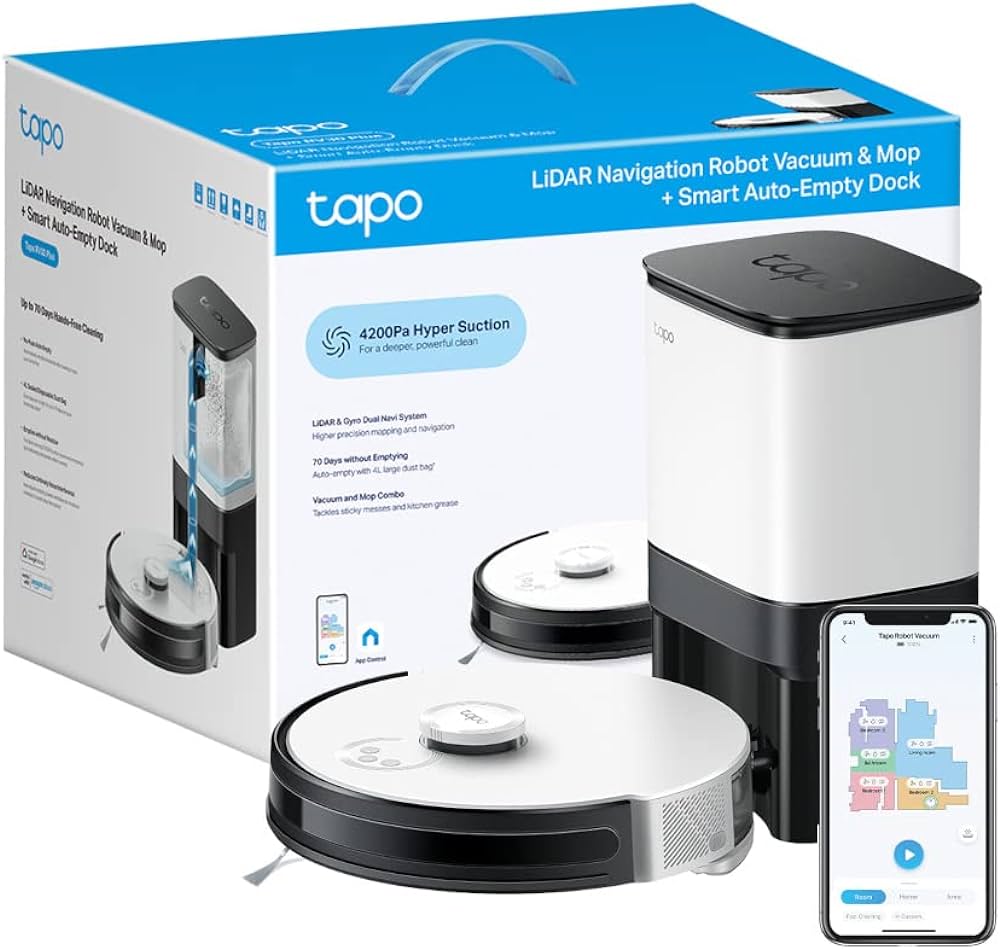 Robot Vacuum Cleaner & Auto-Empty Dock Tapo RV30 Plus