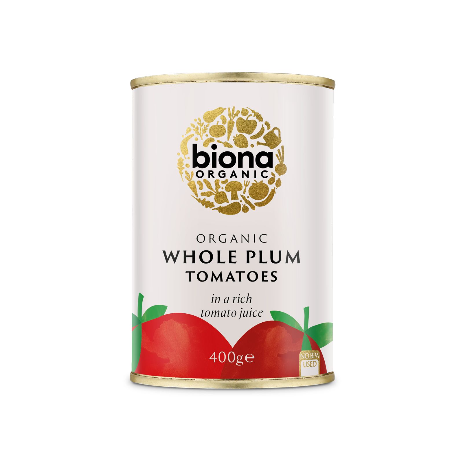 Biona Organic Whole Plum Tomatoes