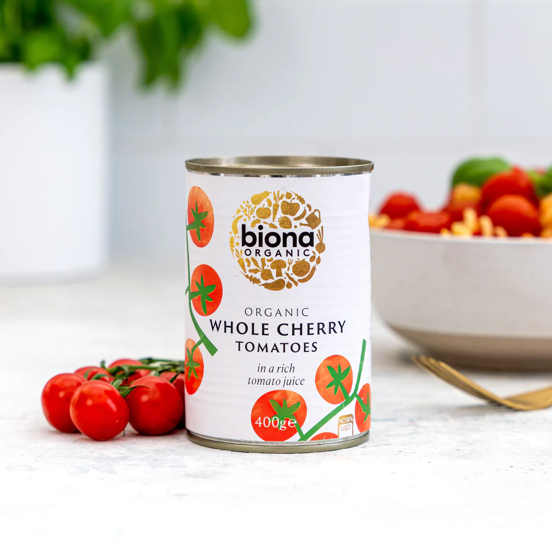 biona organic , organic whole cherry tomatoes